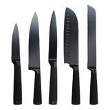 Set 5 Cuchillos Acero Inoxidable Blackblade