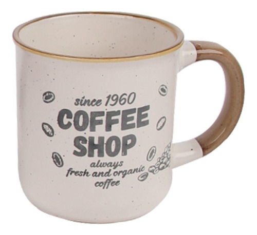 Tazón Loza Blanco & Caracter(34) & Since 1960 Coffe Shop& Ca