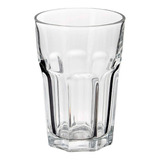 Vaso Bar Durax Vidrio Gaseosa Facetado Simil Nadir 2711 X24 Color Transparente