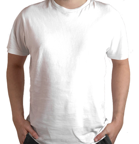 Kit C/5 Camisetas Brancas Masculino