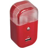 Mayoreo 10 Piezas Luz De Noche / Cargador De Usb Color Rojo