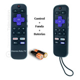Control Remoto Hisense Con  Roku Tv Original + Funda + Pila 