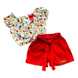 Promo!!! Conjunto Infantil Moda Blogueirinha Com 2pç Só 30r$