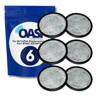 Filtros De Agua Oasi Para Cafetera Mr Coffee Y Oster Pack 6 Discos | Meses sin interés