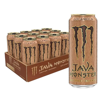 Java Monster Loca Moca, Café + Bebida Energética 15oz 12pack Loca Moca&paquete De 12