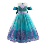 Elegante Vestido De Banquete De Princesa Sirena Para Niñas