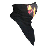 Cubreboca Para Moto O Paintball Estampado Llamas