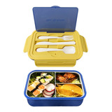 Rzmyencg Lonchera Bento Para Niños Con Cubiertos, Caja De Fr