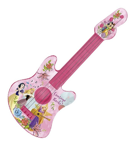 Brinquedo Guitarra Infantil Musical À Corda Disney Princesas