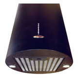 Campana Cocina Isla Selene Black Acero Motor Tipo Tunnel