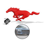 Emblema Delantero Mustang De Metal Calidad Original Rojo