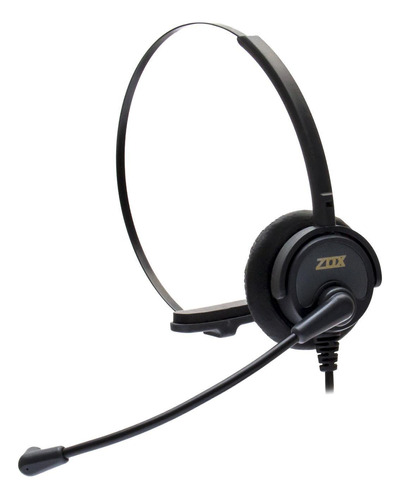 Headset Zox - Hz-30 - Tubo Flex Mono Conector Rj9