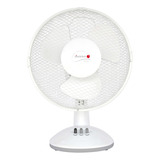 Ventilador Sobremesa Sindelen 2vel. Vs-902bl Cantidad De Aspas 3 Color De La Estructura Blanco Color De Las Aspas Blanco Diámetro 22 Cm Material De Las Aspas Plástico