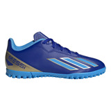 Botines De Fútbol adidas X Crazyfast Performance Color Azul Apto Césped Artificial Niños 36.5 Ar