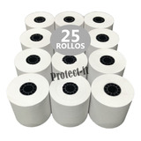 25 Rollos Papel Bond 57x60 P/ Caja Reg O Sumadora No Termica