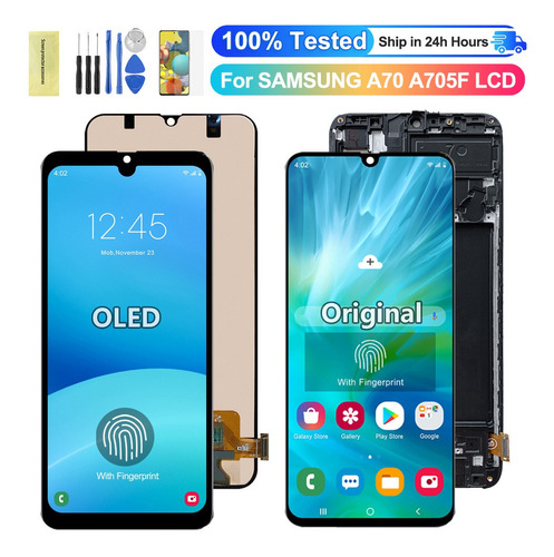 Pantalla 100% Super Amoled Para Samsung Galaxy A70 Lcd