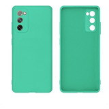 Capa Capinha Compatível Com Galaxy S20 Fe Silicone Premium Cor Menta