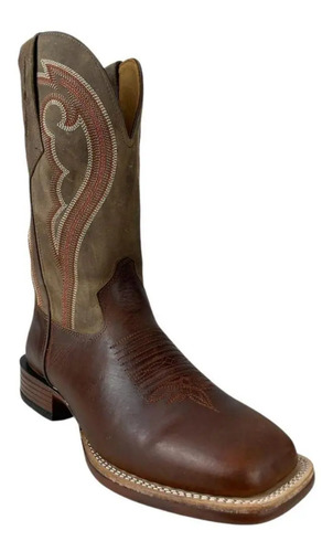 Bota Texana Masculina Goyazes B.12 Pull Up Brown Ref.6505