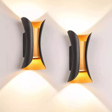 Lampara Led Exterior Lampara De Pared Interior Arbotante 2pc