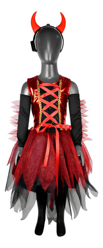 Disfraz De Diablita Para Niña Diablo Infantil Disfraz De Halloween Infantil
