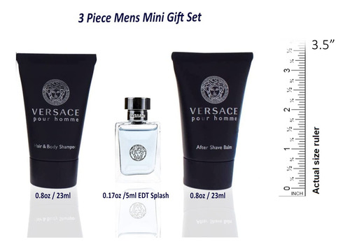 Miniset De Regalo Perfume Versace Pour Homme Para Hombre