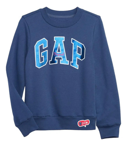 Gap -  Sudadera Niña Kids Gap Logo Sweatshirt - Blue Track | Envío gratis