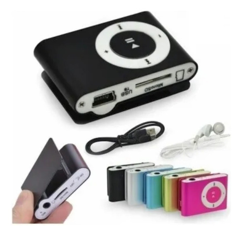 Reproductor De Música Mp3 Recargable Almacenamiento 16gb