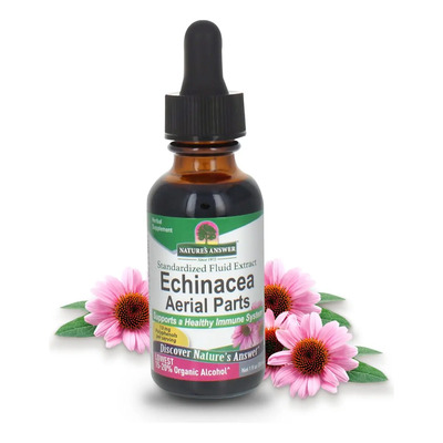Gotas Líquidas De Equinácea Nature's Answer, 30 Ml, Con Alco