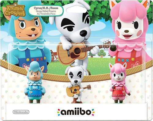 Paquete De 3 Amiibo Serie Animal Crossing Wii U