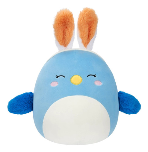 Peluche Squishmallows Azulejo Ave C/ Orejas Conejo Bebe 19cm