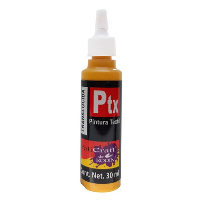 Pintura Textil Policraft Translucida 30ml Color Oro 810 Brillante
