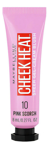 Rubor En Crema Maybelline Cheek Heat Gel-cream Blush - 8 Ml Tono Del Maquillaje 10 Pink Scorch