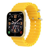 Champion Smartwatch Ch50033 C033 1.72mm Caixa 1.72mm De  Liga De Alumínio E Abs  Branca, Pulseira  Como Na Foto E O Arco  Amarelo Ch50033