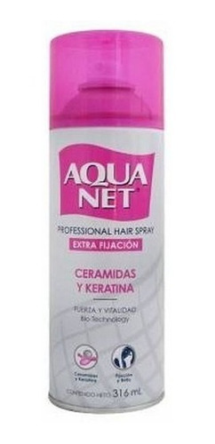 Aqua Net · Spray Ceramidas Y Keratina Extra Fijación