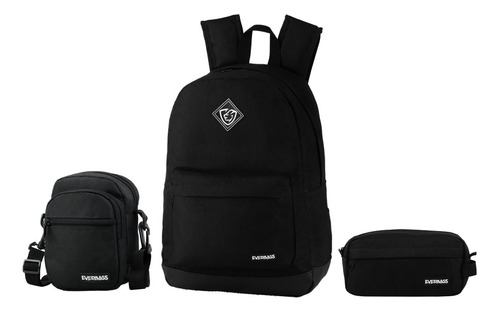 Combo Mochila Esportiva Shoulder Bag Necessaire Organizadora