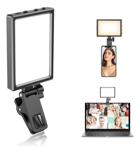 ~? Eicaus Luz Selfie Recargable Con Clip Y Adaptador Para Ph