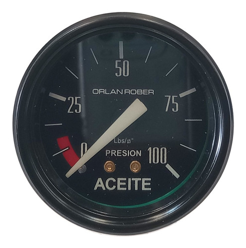 Reloj Manómetro Presión Aceite Mecánico 100 Lbs Orlan Rober