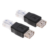 2x Ethernet A Usb2.0 Adaptador Convertidor De Red De Enchufe