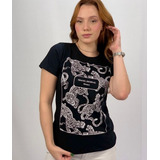 Camiseta T-shirt Feminina Animal Print