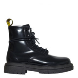 Botas Piletas Tipo Dr Martens De Mujer En Piel Suela Gruesa