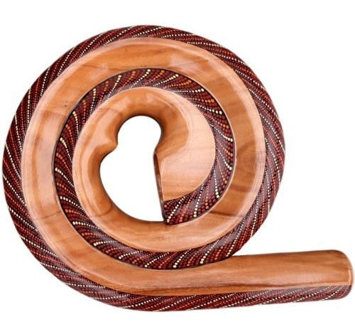 Didgeridoo Espiral Decorado Importado 