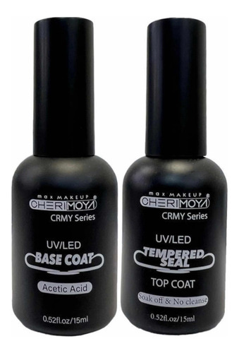 Kit Base Coat + Top Coat Para Manicure Cherimoya