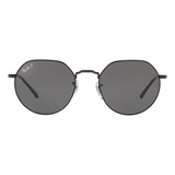 Óculos De Sol Masculino E Feminino Jack Ray-ban Cor Da Armação Preto Cor Da Haste Preto Cor Da Lente Preta Polarizado Desenho Irregular