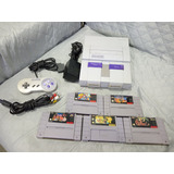 Super Nintendo Snes Original + 1 Control + 5 Juegos Original
