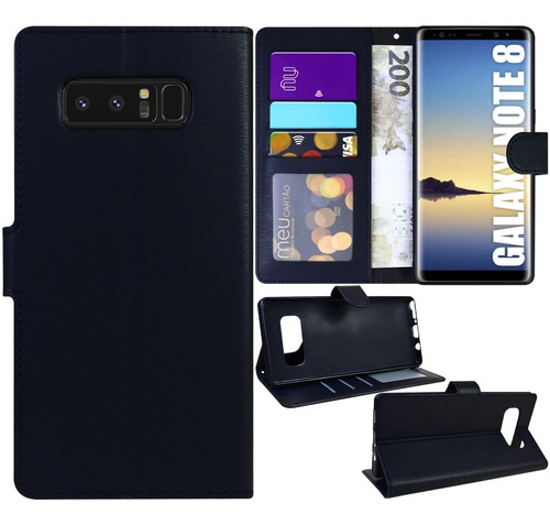 Capa Case Capinha Carteira Flip P/ Samsung Galaxy Note 8 6.3