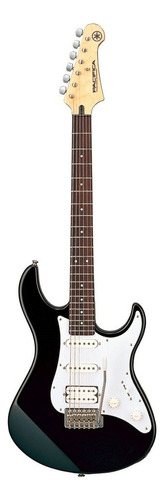 Guitarra Eléctrica Yamaha Pac012/100 Series 012 Stratocaster De Caoba 2023 Black Brillante Con Diapasón De Palo De Rosa