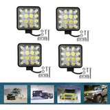 Luces Foco Neblinero Led 48w 4x4 Auto Camion Cuadrado