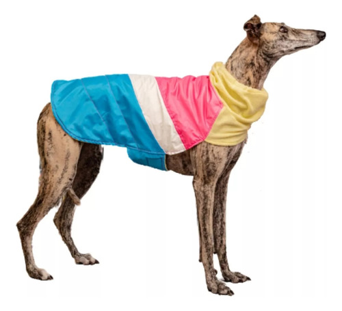 Abrigo Impermeable Elecant Para Peros | Capita Con Cuello Para Mascotas Talle L | Ropa Para Perros | Protección Para El Frío Y La Lluvia |