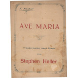 Partitura Ave María Transcripción P/ Piano De Stephen Heller