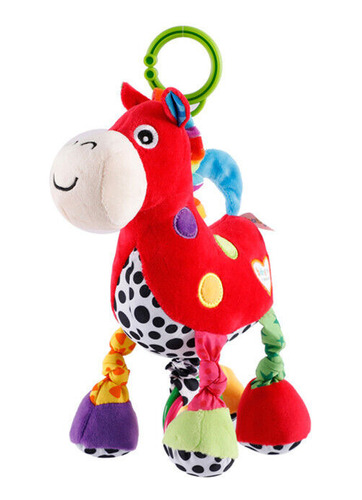 Peluche Musical Para Bebe Con Argolla Pony Tela Suave